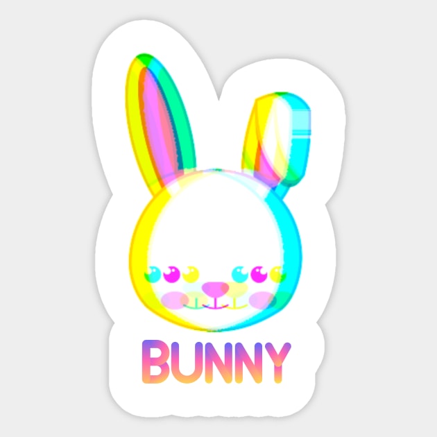 Bunny Sticker by LRAM